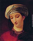 Portrait of a Woman with a Turban by Francois Joseph Navez